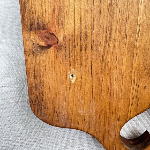 Vintage Wood Wall Shelf Display Heart Knick Knack Rustic Farmhouse Circle Cutout - Picture 6 of 9